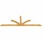 Ekena Millwork Richland Rough Sawn Timber Gable Bracket, Western Red Cedar, 108"W x 36"H x 2"D x 4"F, 8/12 Pitch GBW108X36X0204RIC00RWR - alternate 3
